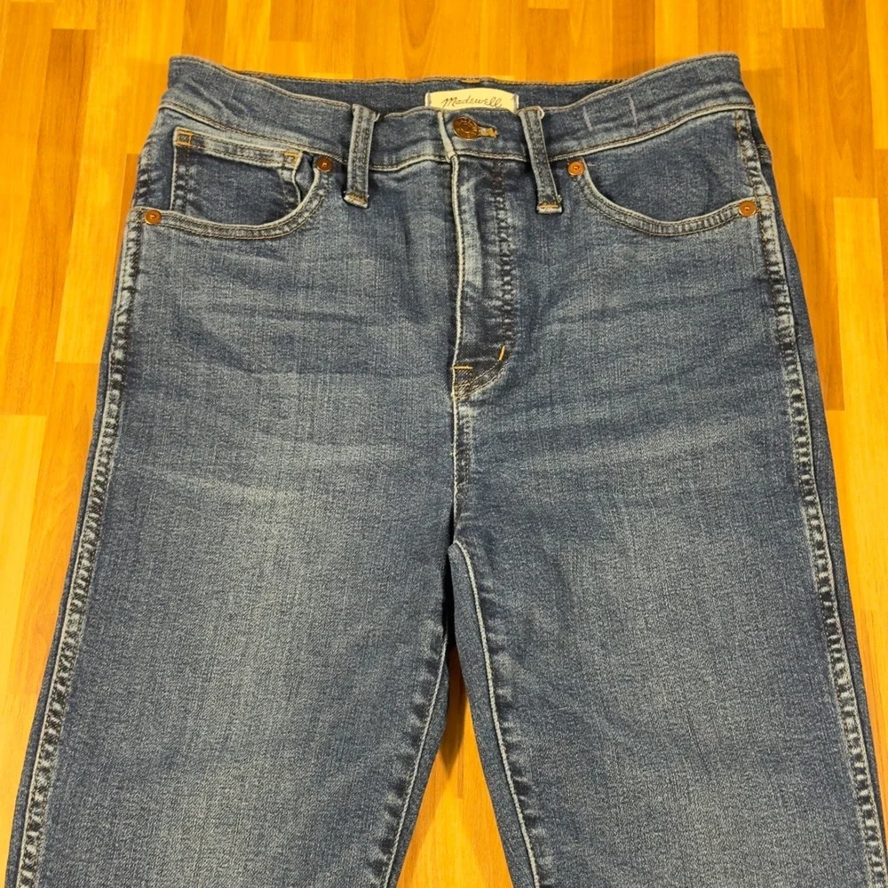 Madewell 10 High-Rise Skinny Jeans Tall 28T Medium Wash Denim G8549